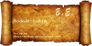 Bodnár Eutim névjegykártya